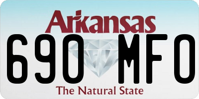 AR license plate 690MFO