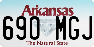 AR license plate 690MGJ