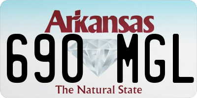 AR license plate 690MGL