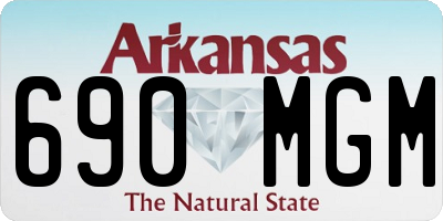 AR license plate 690MGM