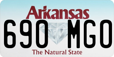 AR license plate 690MGO