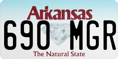 AR license plate 690MGR