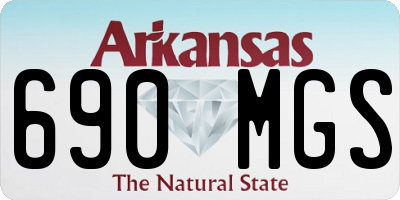 AR license plate 690MGS