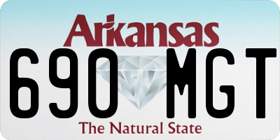 AR license plate 690MGT