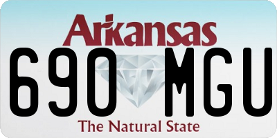AR license plate 690MGU