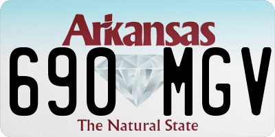 AR license plate 690MGV