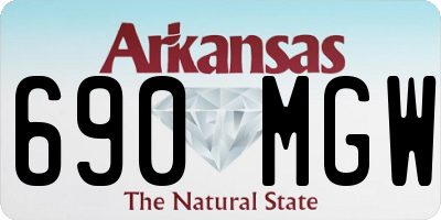 AR license plate 690MGW