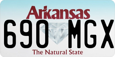 AR license plate 690MGX