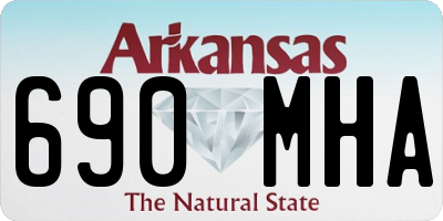 AR license plate 690MHA