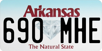 AR license plate 690MHE