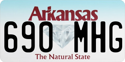 AR license plate 690MHG