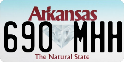 AR license plate 690MHH