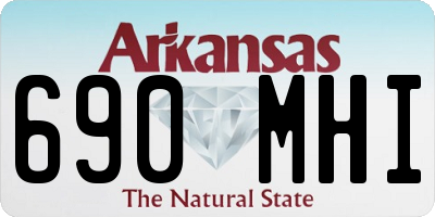 AR license plate 690MHI