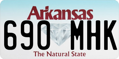 AR license plate 690MHK