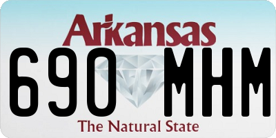 AR license plate 690MHM