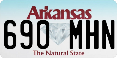 AR license plate 690MHN
