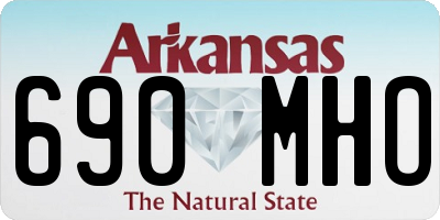 AR license plate 690MHO
