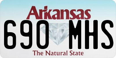 AR license plate 690MHS