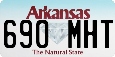 AR license plate 690MHT