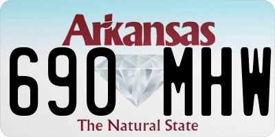 AR license plate 690MHW