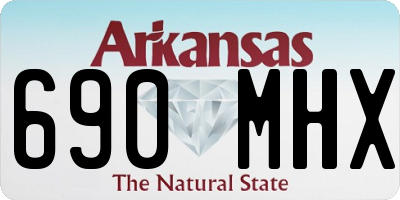 AR license plate 690MHX