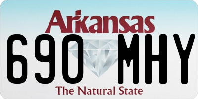 AR license plate 690MHY