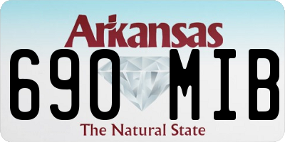 AR license plate 690MIB