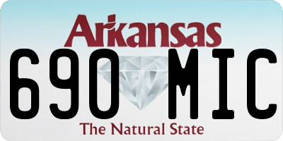 AR license plate 690MIC