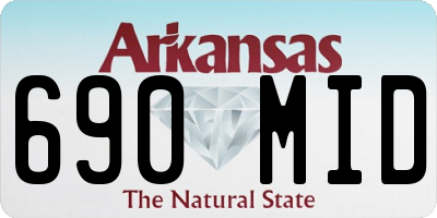 AR license plate 690MID