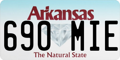 AR license plate 690MIE