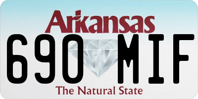 AR license plate 690MIF