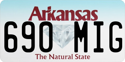 AR license plate 690MIG