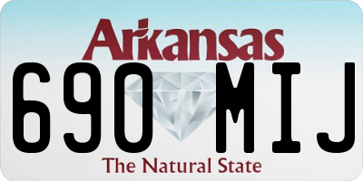 AR license plate 690MIJ