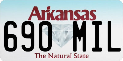 AR license plate 690MIL