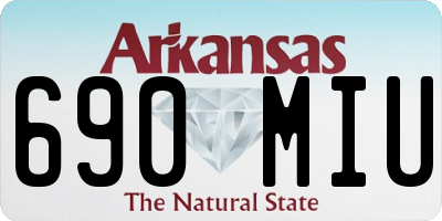 AR license plate 690MIU
