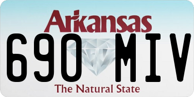 AR license plate 690MIV