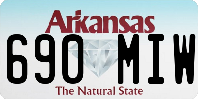 AR license plate 690MIW
