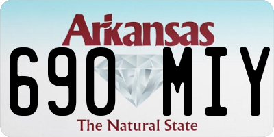 AR license plate 690MIY
