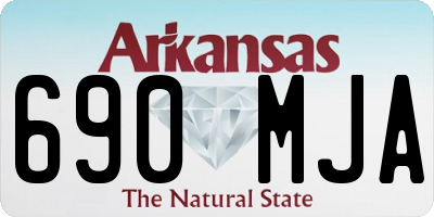AR license plate 690MJA