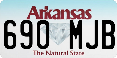 AR license plate 690MJB