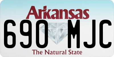 AR license plate 690MJC