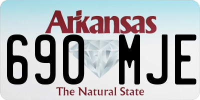 AR license plate 690MJE