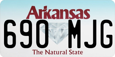 AR license plate 690MJG
