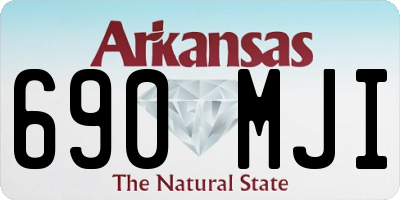 AR license plate 690MJI