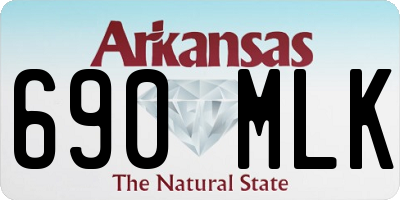 AR license plate 690MLK