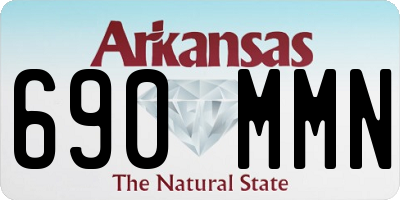 AR license plate 690MMN