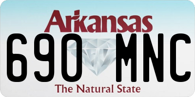 AR license plate 690MNC