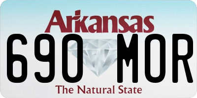 AR license plate 690MOR