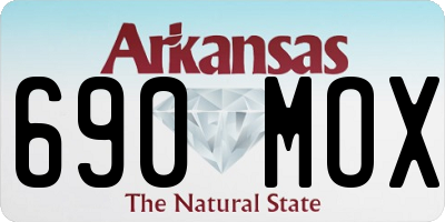 AR license plate 690MOX