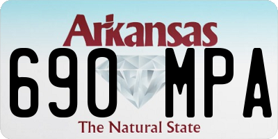 AR license plate 690MPA
